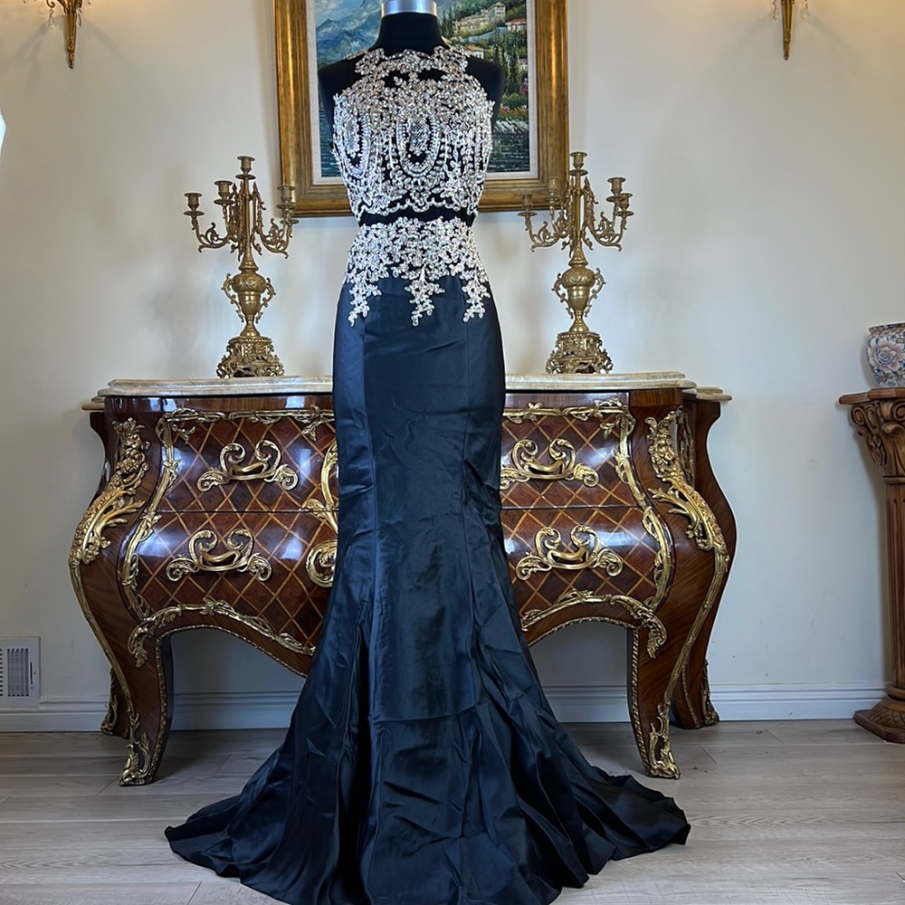 Meier Collection formal embroidery beaded evening prom dress